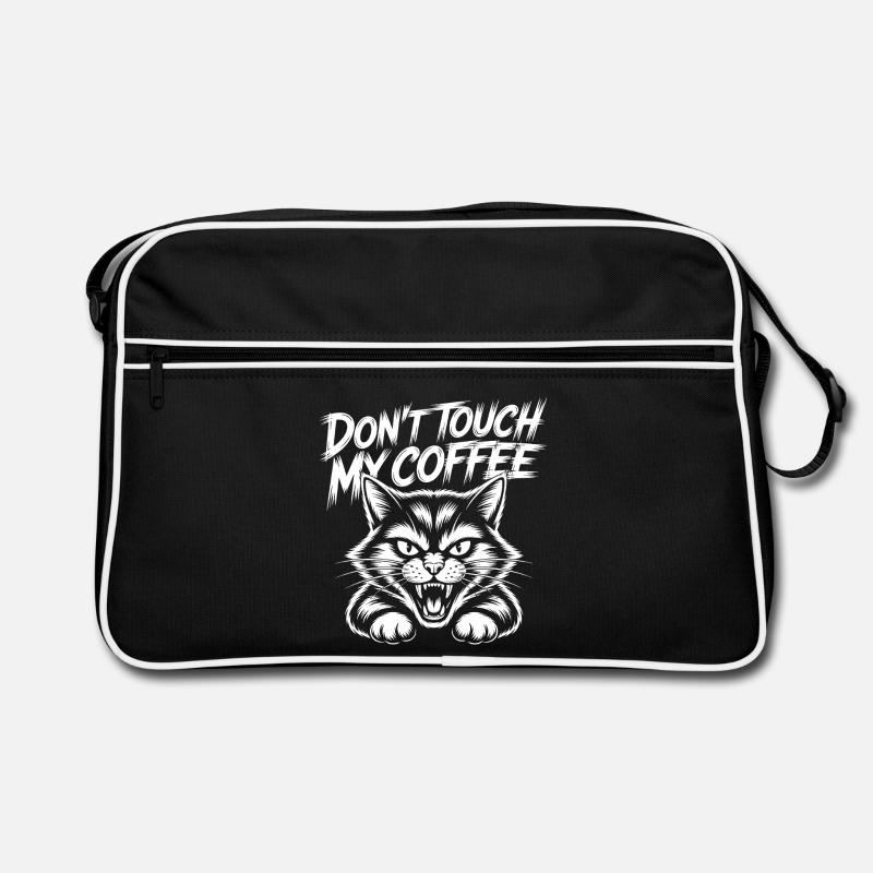 Don't Touch My Coffee – Hissing Cat Retro Bag