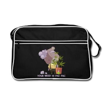 Your weed is pac pac - Retro Bag - black/white - Front