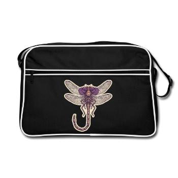 Cool Dragonfly - Sac Retro - noir/blanc - Devant