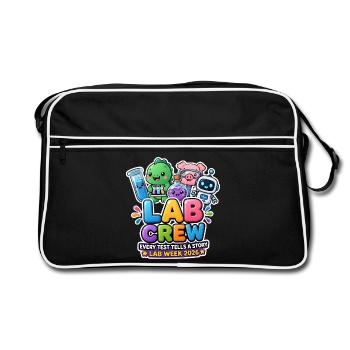 Lab Crew 2026: Comic Strip Lab Team - Retro Bag - black/white - Front