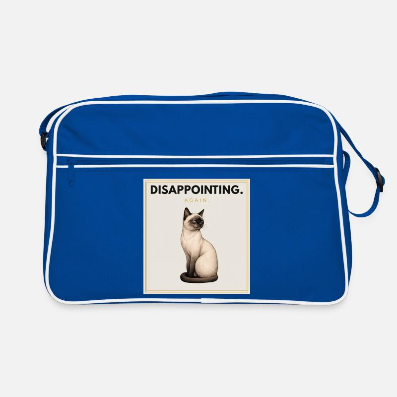 DISAPPOINTING. Noble Cat Sarcastic Meme Design Retro Bag