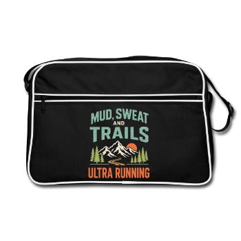 Course ultra sur les sentiers - Sac Retro - noir/blanc - Devant