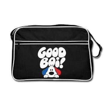 Good Boy Dog Retro Design - Retro Bag - black/white - Front
