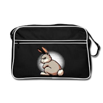Lapin Lapin Lapin Longues Oreilles Thumper Ram - Sac Retro - noir/blanc - Devant