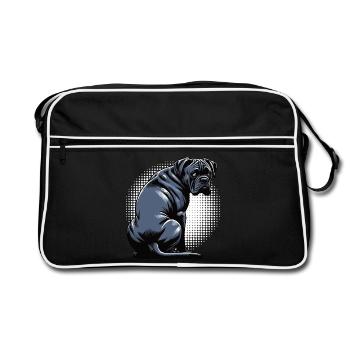 Cane Corso Cane Corsos Corso halter Corso Owner - Retro Bag - black/white - Front