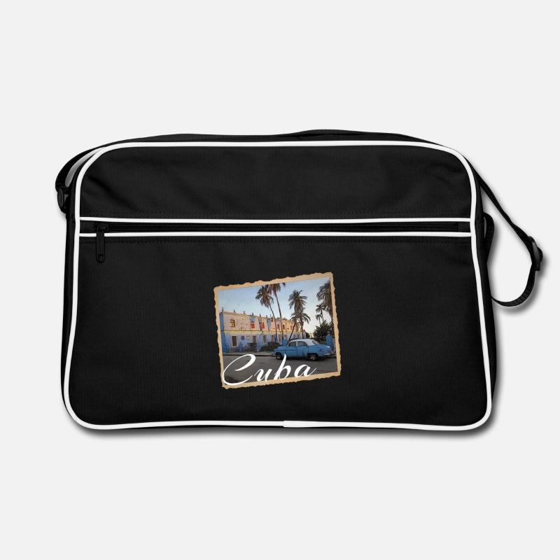 Cuba - Retro Tasche - Schwarz/Weiß