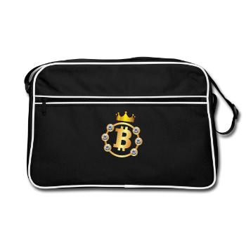Bitcoin Rich Bitcoin Millionaire BTC Millionaire - Retro Bag - black/white - Front