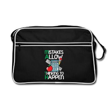 mathematics - Retro Bag - black/white - Front