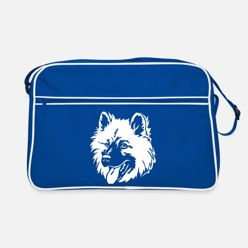 Eurasier Kopf "Black Edition" Retro Tasche