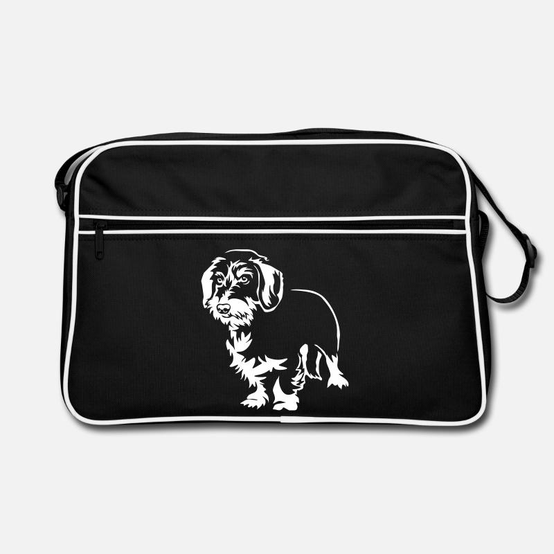 Dachshund "Black Edition" Retro Bag