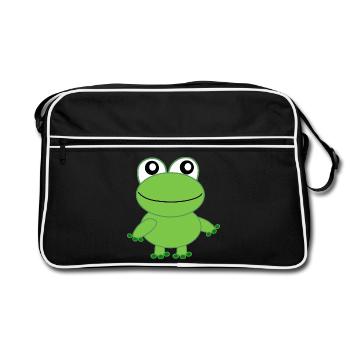 Frog - Retro Bag - black/white - Front