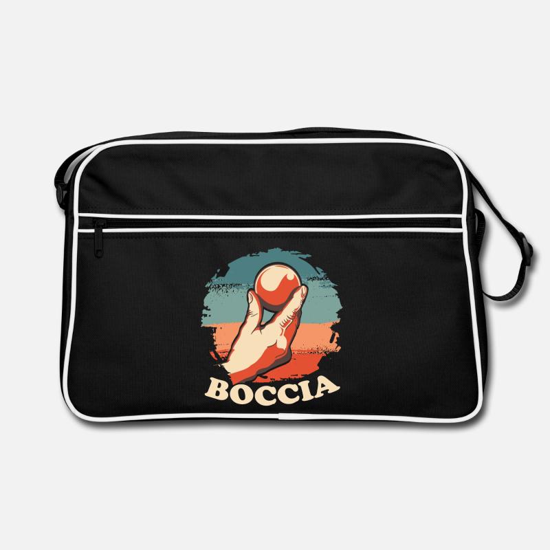 Boccia player Clothing with bocce balls Boccia Retro Bag