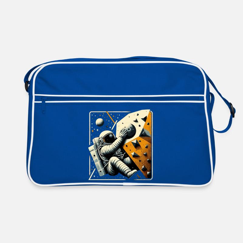 Bouldering Astronaut Spaceman Gift Retro Bag