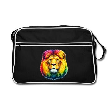 Lion - Sac Retro - noir/blanc - Devant