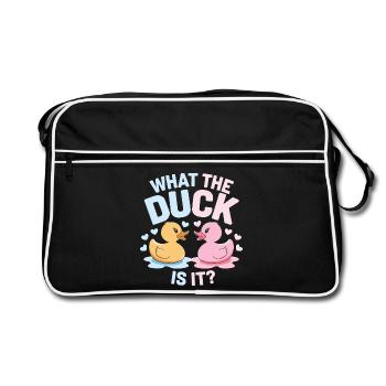 What the Duck Is It Ducks - Retro Bag - black/white - Front