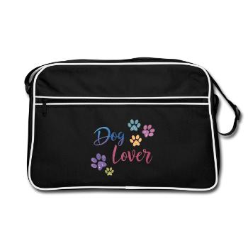 Dog Lovers - Retro Bag - black/white - Front