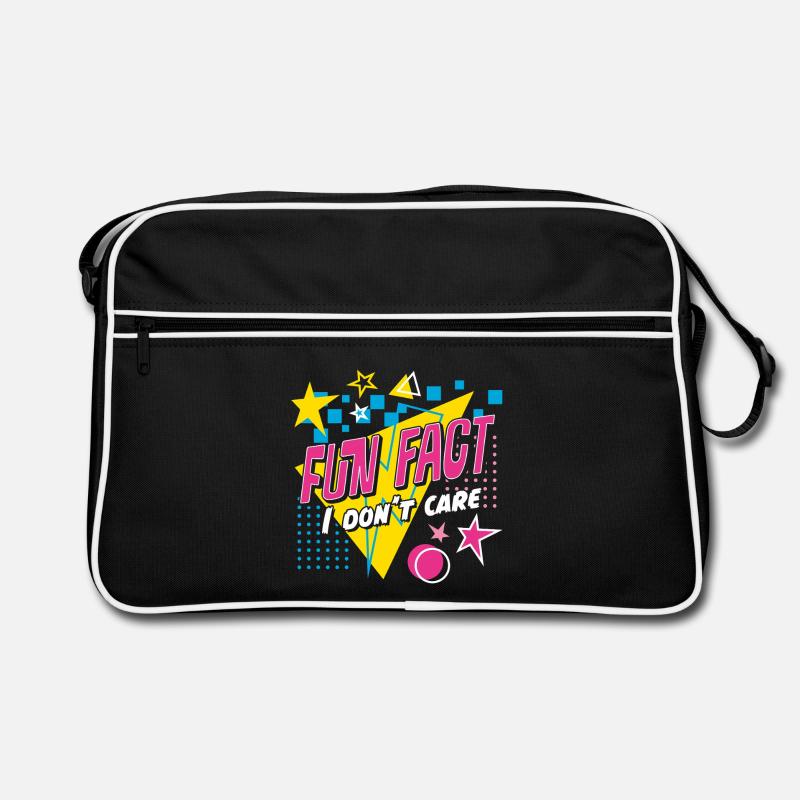 Fun Fact I Don't Care 80er Retro Ironisch Retro Tasche