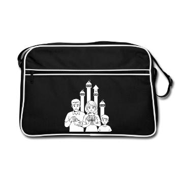 Les soucis de la famille - Sac Retro - noir/blanc - Devant