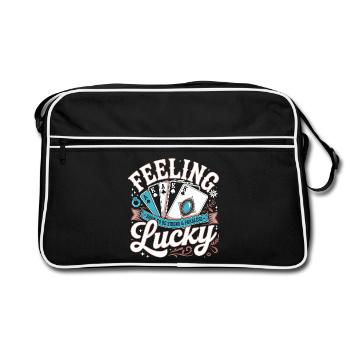 Jeux de hasard au poker - Lucky Day Poker - Sac Retro - noir/blanc - Devant