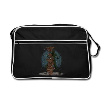 Evil Places - Retro Bag - black/white - Front