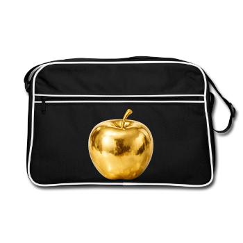 Golden Apple – Premium Shine - Retro Bag - black/white - Front