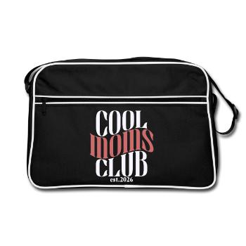 Club des mamans cool - Cadeau de maman pour la fête des mères - Sac Retro - noir/blanc - Devant