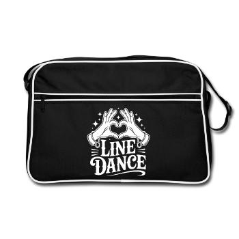 Amour de la danse en ligne - Sac Retro - noir/blanc - Devant
