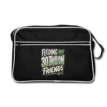 Expert en santé nutritionnelle - Sac Retro - noir/blanc - Devant