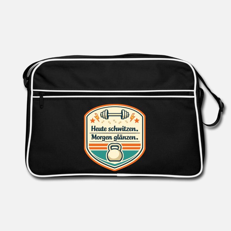 Heute schwitzen, Morgen glänzen Retro Tasche