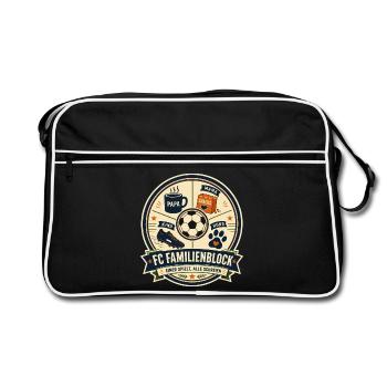 FC Familienblock - Retro Tasche - Schwarz/Weiß - Vorne