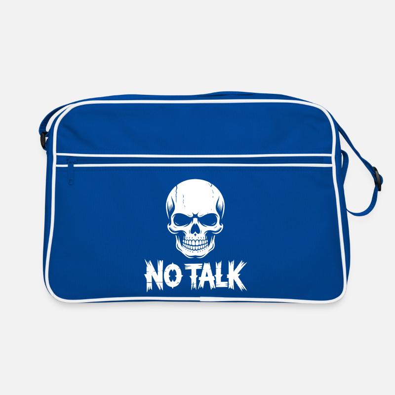 Skull No Talk Retro Bag