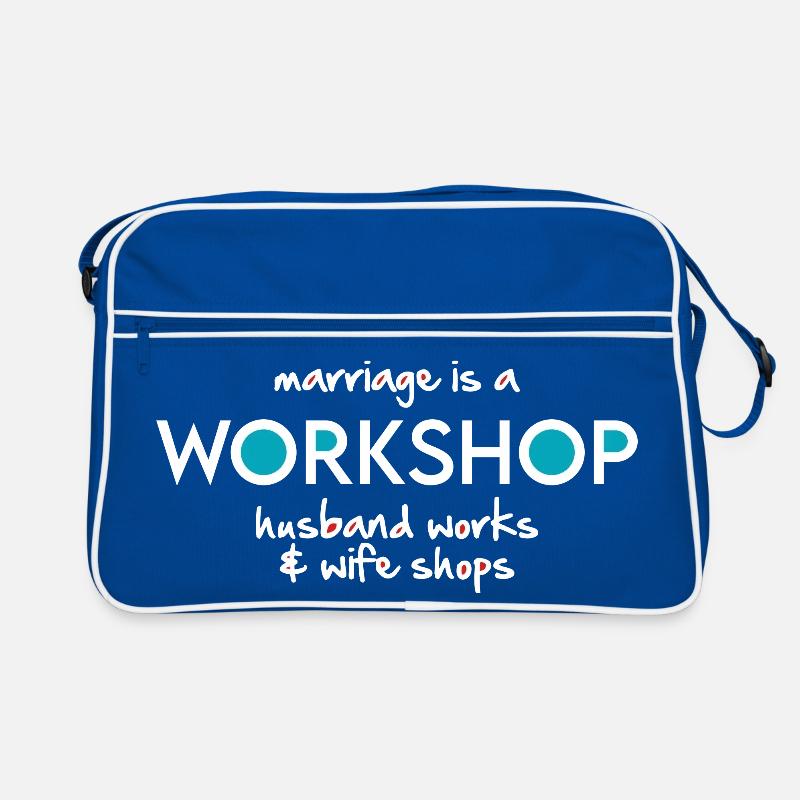 Werkstatt (dunkel) Retro Tasche