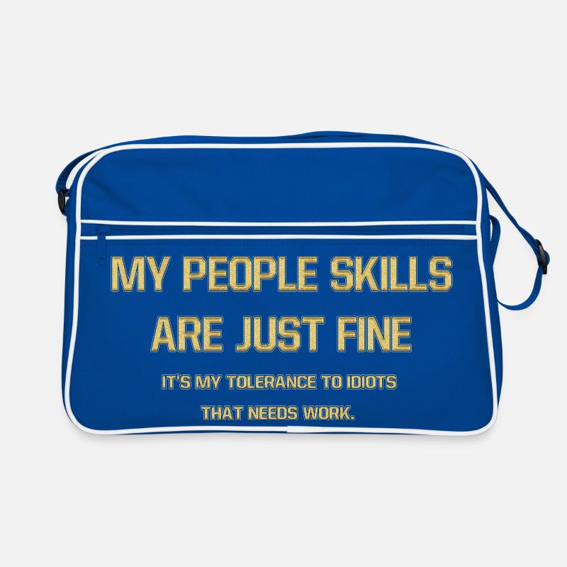 Mutiges Design von Selbstbehauptungs-Typografie Retro Tasche