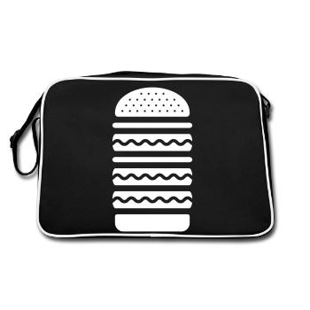 Cuisine Big Burger - Sac Retro - noir/blanc - Dos