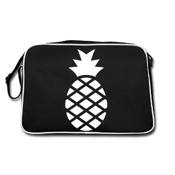 Pineapple - Retro Bag - black/white - Back