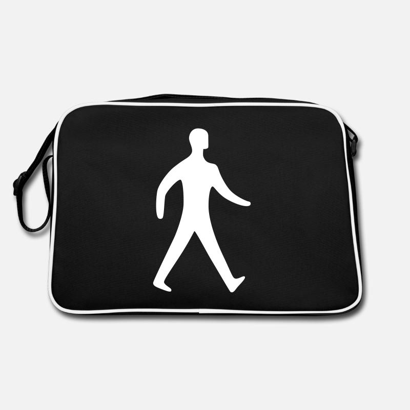 Fußgänger - Retro Tasche - Schwarz/Weiß