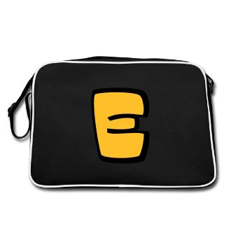 Alphabet E - Retro Bag - black/white - Back