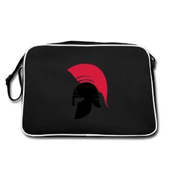 sparta helmet - Retro Bag - black/white - Back