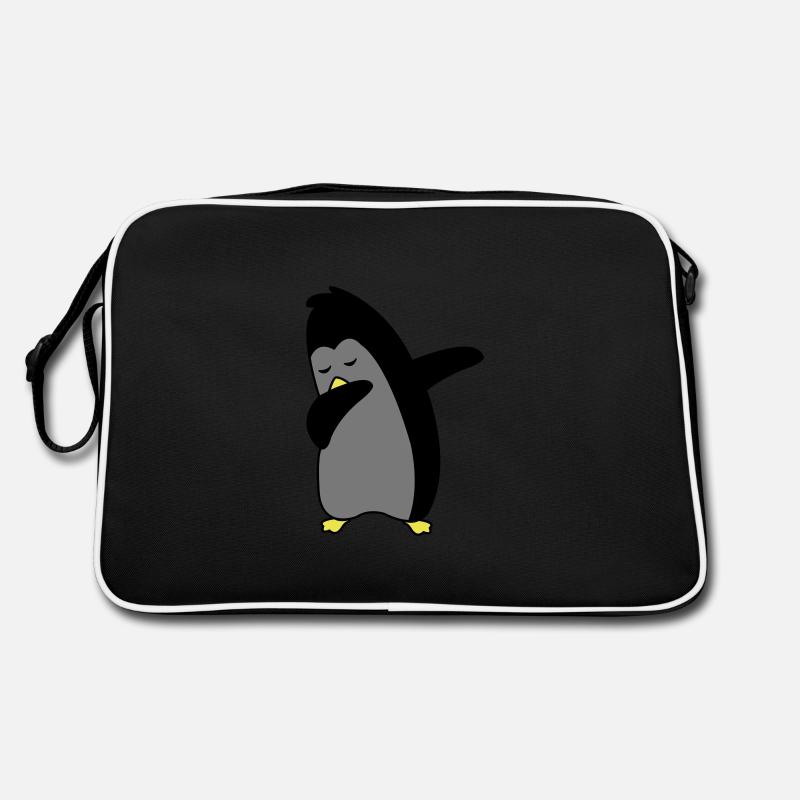 pinguin dabbing 02 Retro Tasche