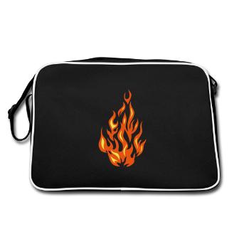 feu flamme flame 2804 - Sac Retro - noir/blanc - Dos