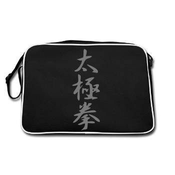taiji font III - Retro Bag - black/white - Back