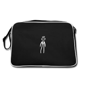 homme en costume - Sac Retro - noir/blanc - Dos