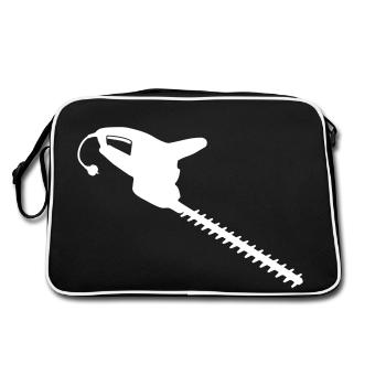 Taille-haies électrique_e1 - Sac Retro - noir/blanc - Dos