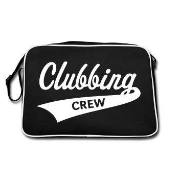 Clubbing Crew (Fête / Célébrations / Danse / Blanc) - Sac Retro - noir/blanc - Dos