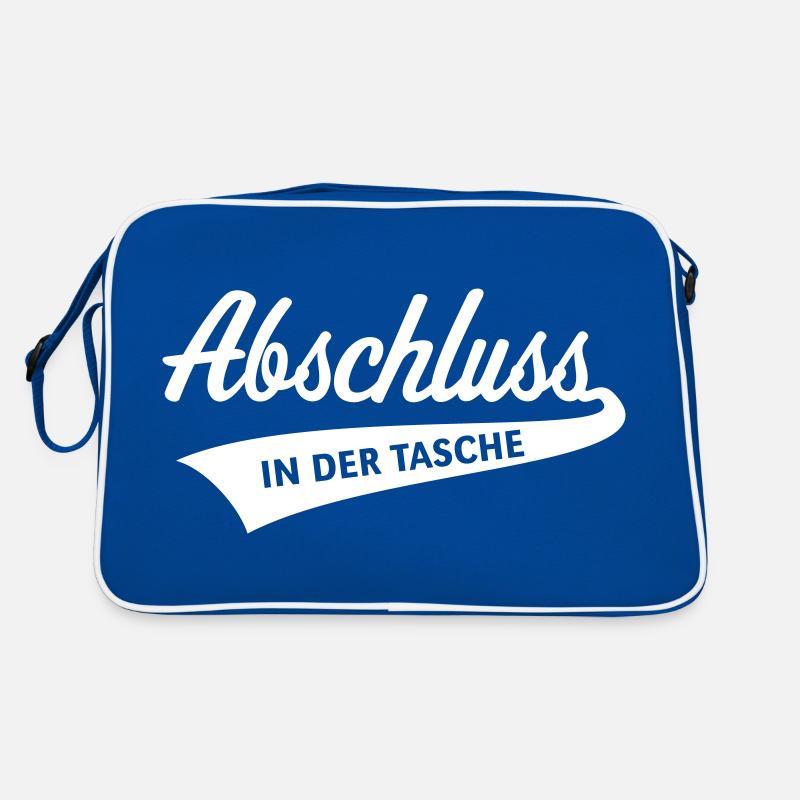 Abschluss – In Der Tasche (Schulabschluss / White) Retro Tasche