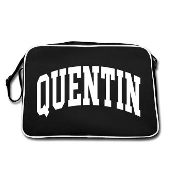 Quentin - Sac Retro - noir/blanc - Dos