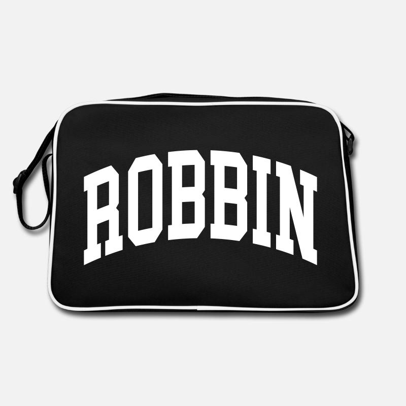 Robbin - Sac Retro - noir/blanc