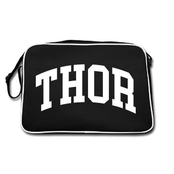 Thor - Retro Tasche - Schwarz/Weiß - Hinten