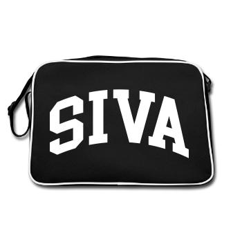 Siva - Sac Retro - noir/blanc - Dos