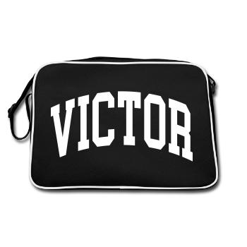 Vainqueur - Sac Retro - noir/blanc - Dos